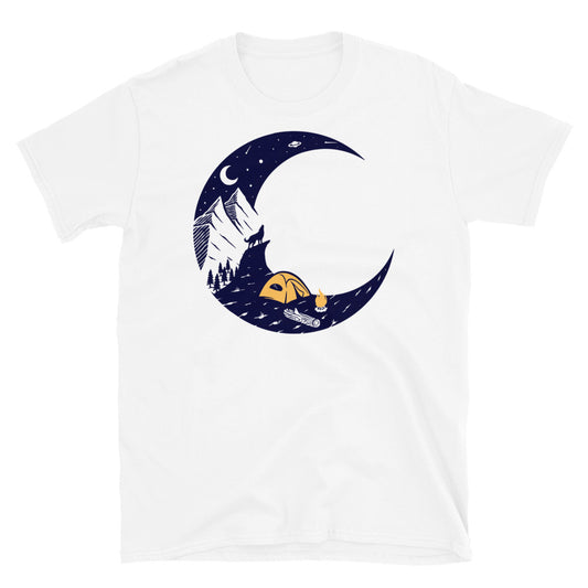 Mountain and moon Fit Unisex Softstyle T-Shirt