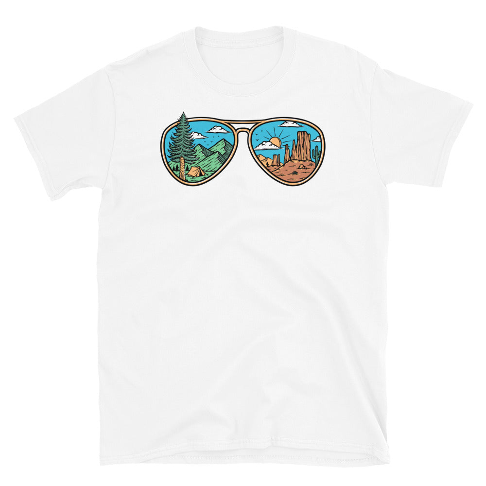 mountains and deserts in eyeglasses Fit Unisex Softstyle T-Shirt