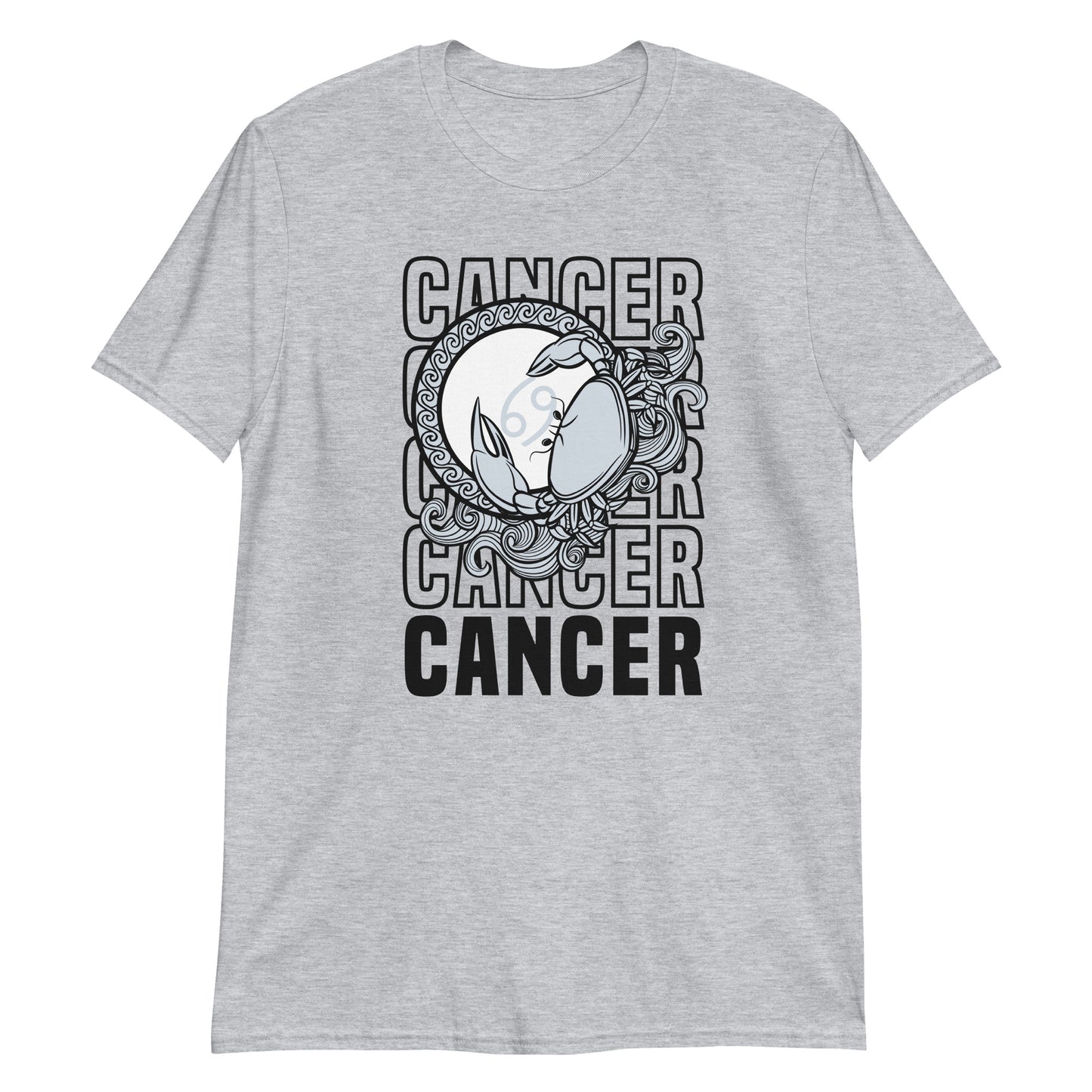 Camiseta unisex de manga corta del Zodíaco del Cáncer