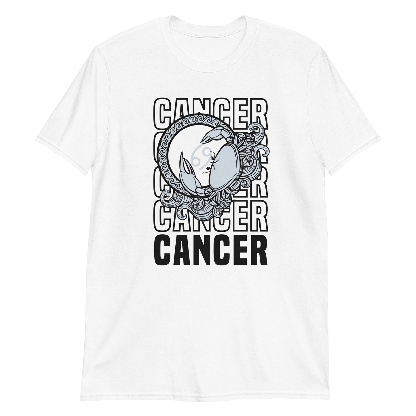 Camiseta unisex de manga corta del Zodíaco del Cáncer