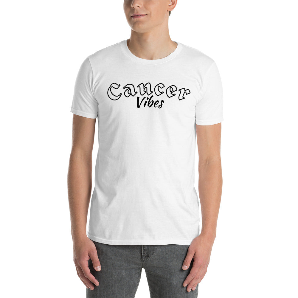 Camiseta unisex de manga corta contra el cáncer