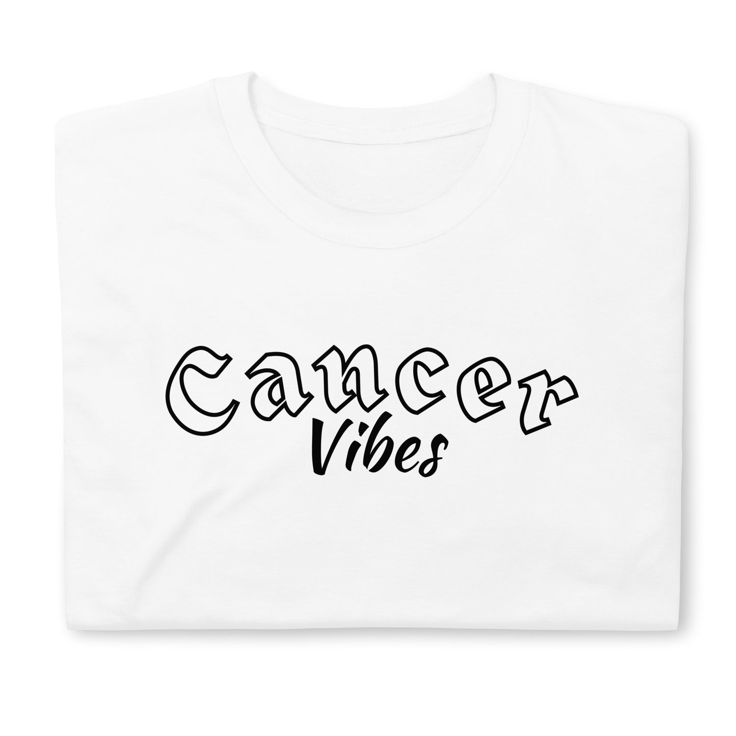 Camiseta unisex de manga corta contra el cáncer