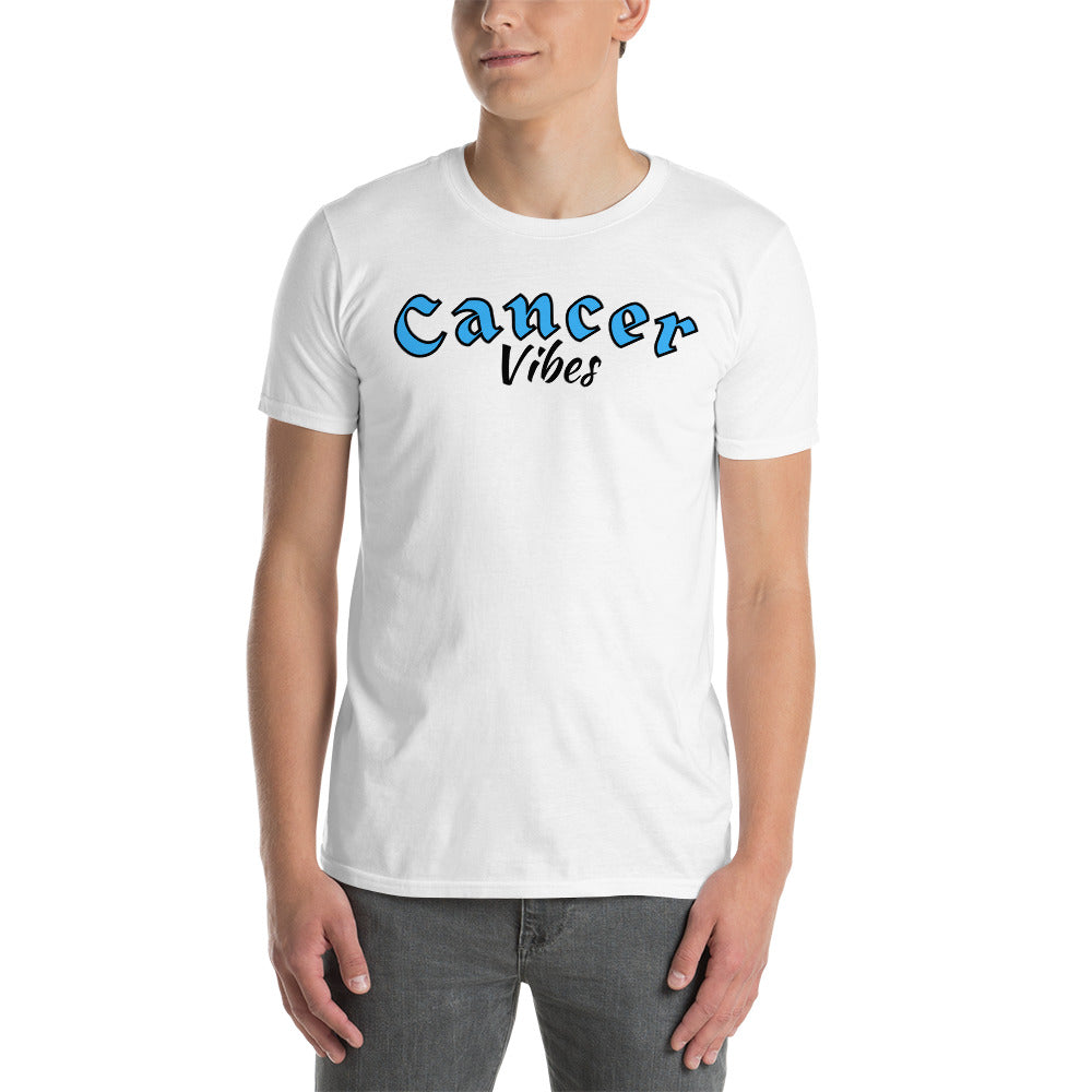 Camiseta unisex de manga corta contra el cáncer