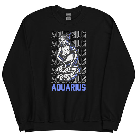 Aquarius Zodiac Sign Unisex Sweatshirt