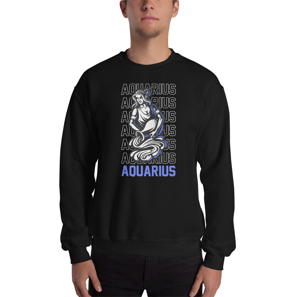 Aquarius Zodiac Sign Unisex Sweatshirt