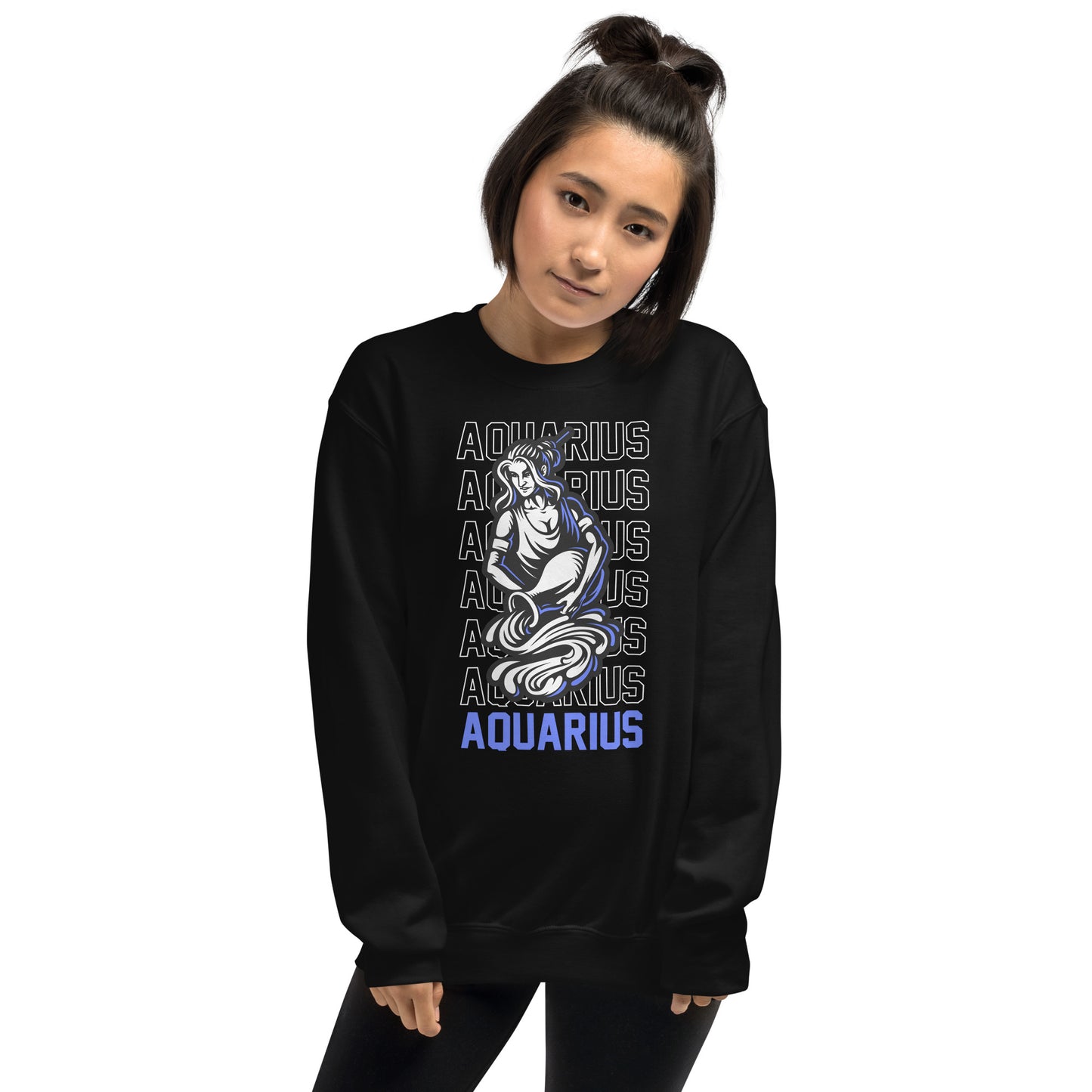 Sudadera unisex con signo del zodiaco Acuario