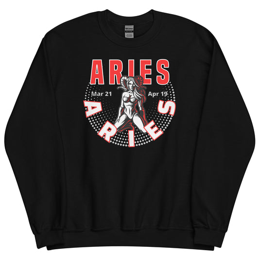 Aries Zodiac Sign Unisex Sweatshirt