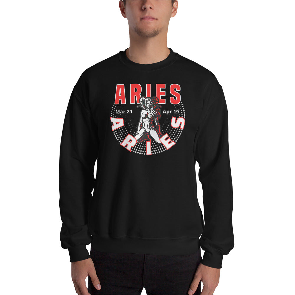 Aries Zodiac Sign Unisex Sweatshirt