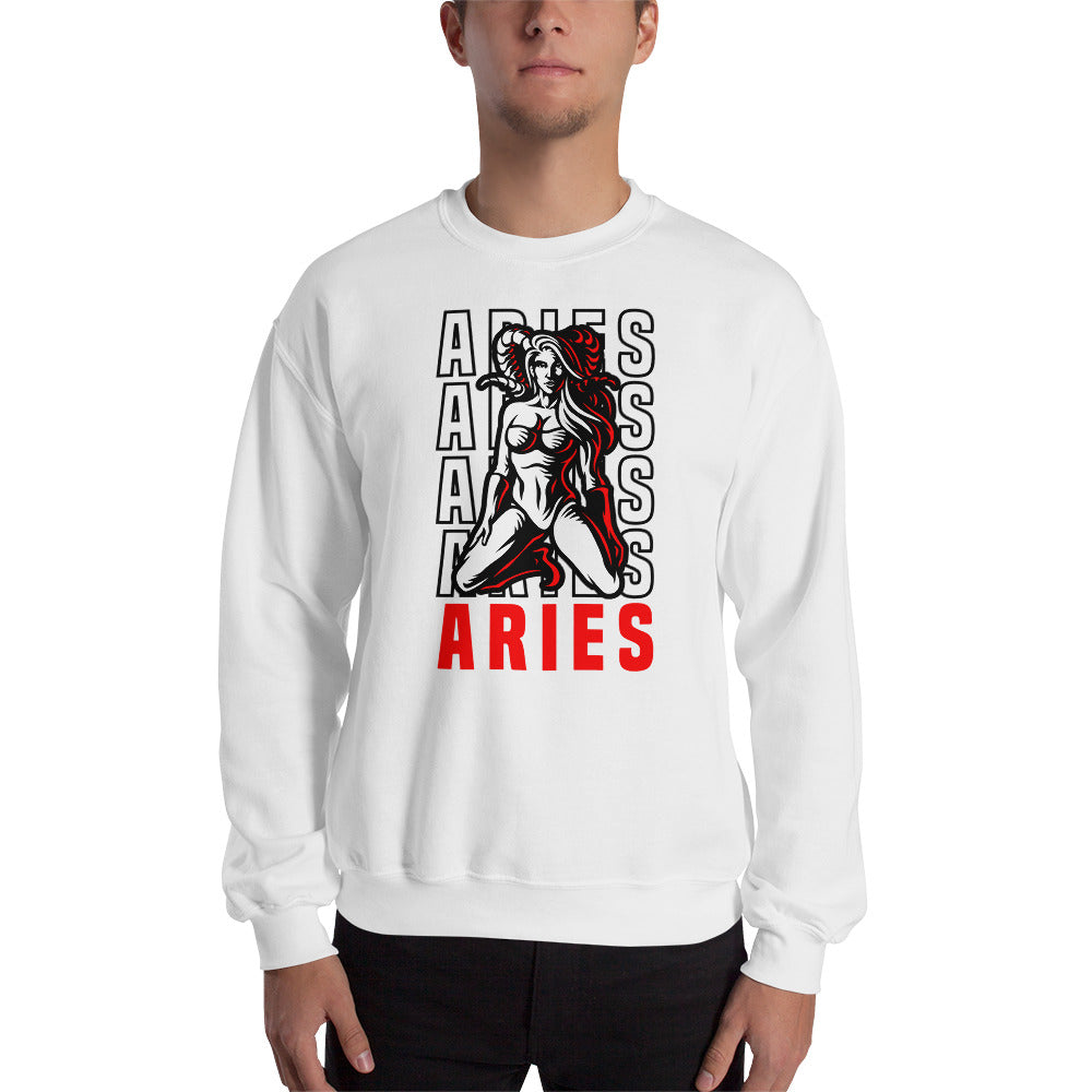 Aries Zodiac Sign Unisex Sweatshirt