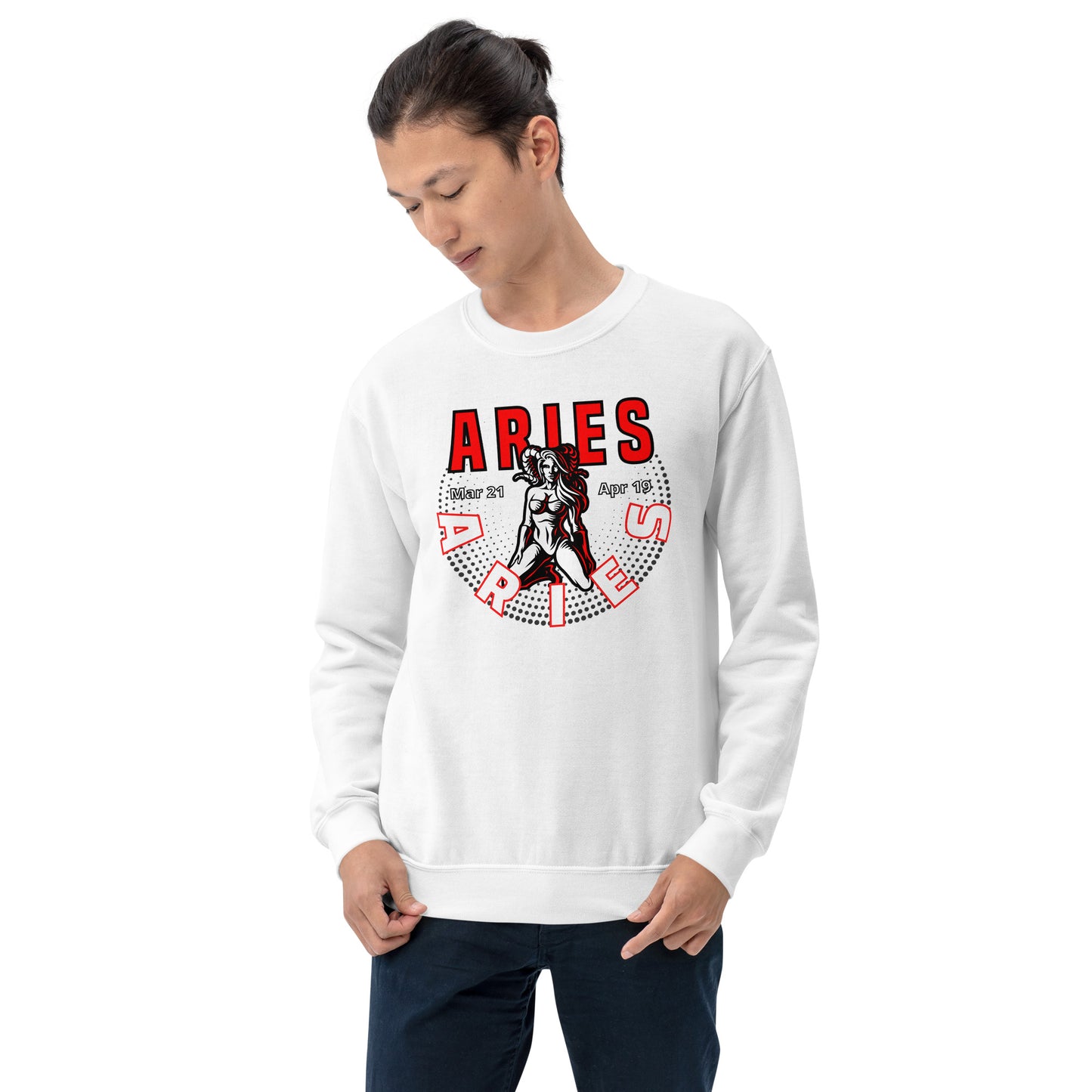 Sudadera unisex con signo del zodiaco Aries