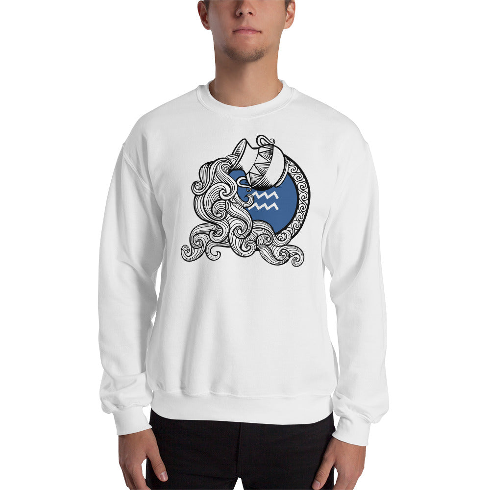 Aquarius Zodiac Sign Unisex Sweatshirt