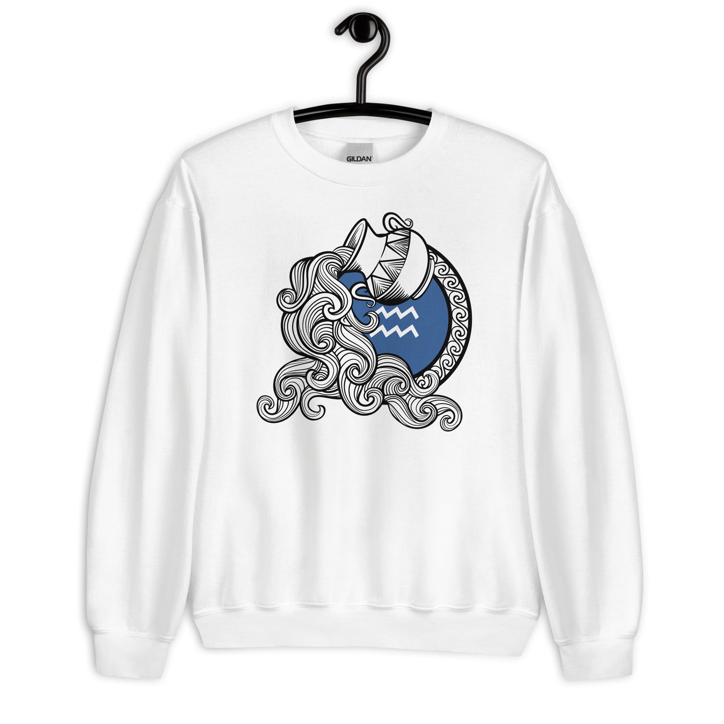 Aquarius Zodiac Sign Unisex Sweatshirt