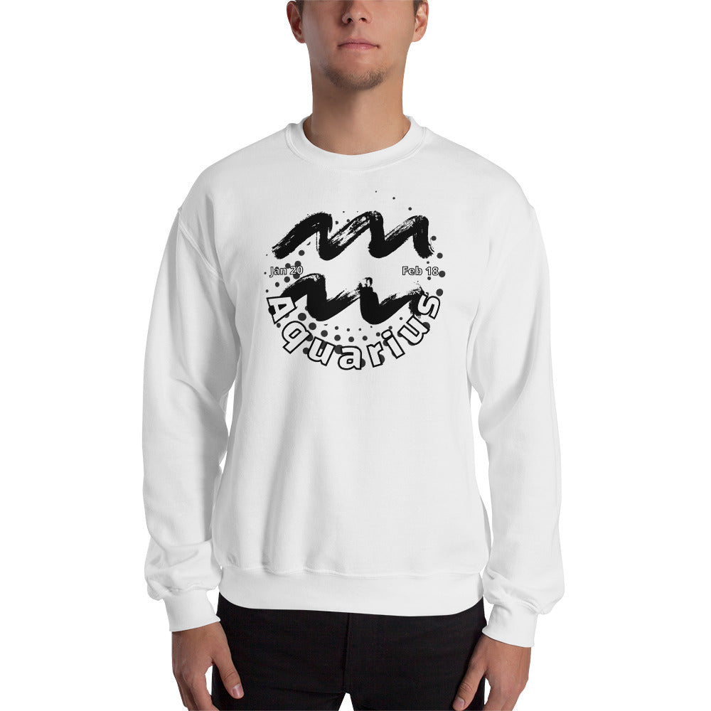 Aquarius Zodiac Sign Unisex Sweatshirt