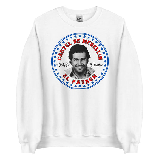 Pablo Escobar, El Patron, Cartel de Medellin Graphic Design Unisex Sweatshirt