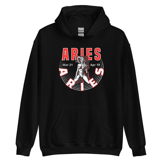 Sudadera con capucha unisex Signo del Zodíaco Aries