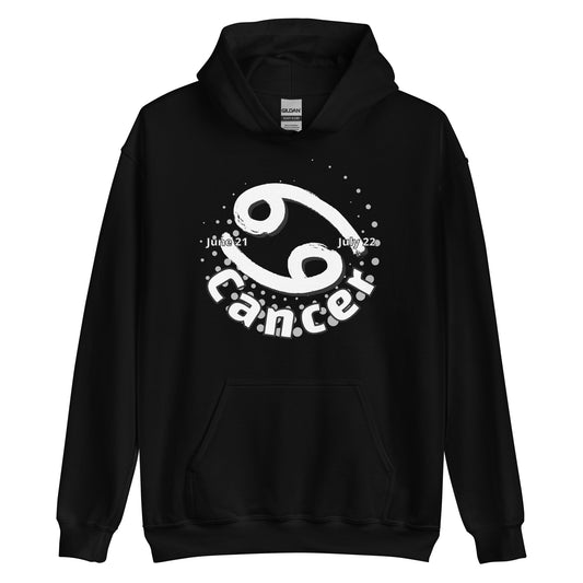 Sudadera con capucha unisex con signo del zodíaco del cáncer