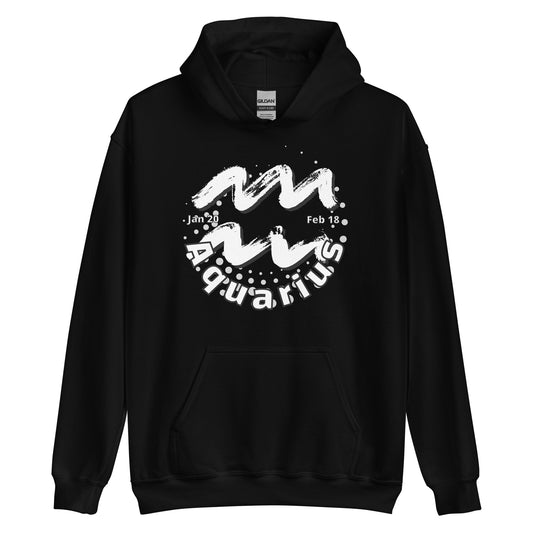 Aquarius Zodiac Sign Unisex Hoodie