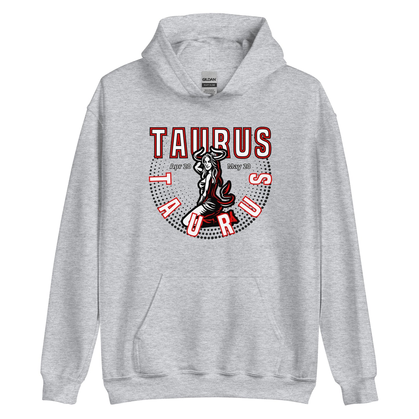 Sudadera con capucha unisex signo del zodiaco Tauro