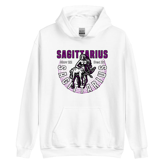 Sudadera con capucha unisex del signo del zodíaco de Sagitario