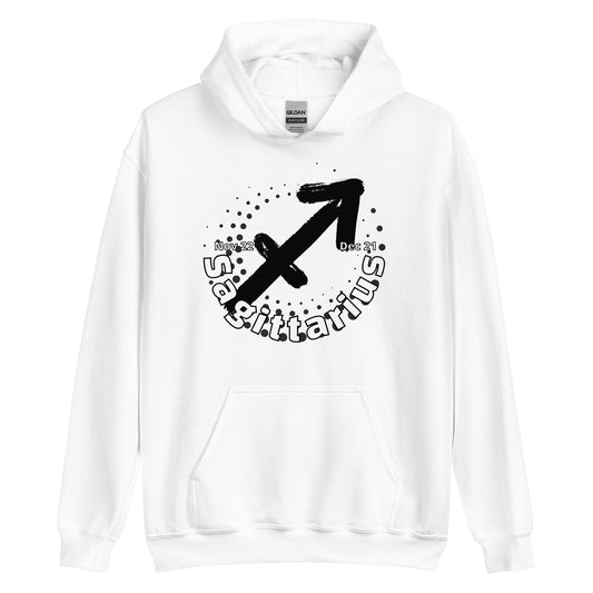 Sudadera con capucha unisex del signo del zodíaco de Sagitario