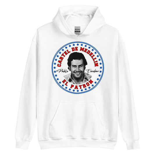 Pablo Escobar, El Patron, Cartel de Medellin Graphic Design Unisex Hoodie